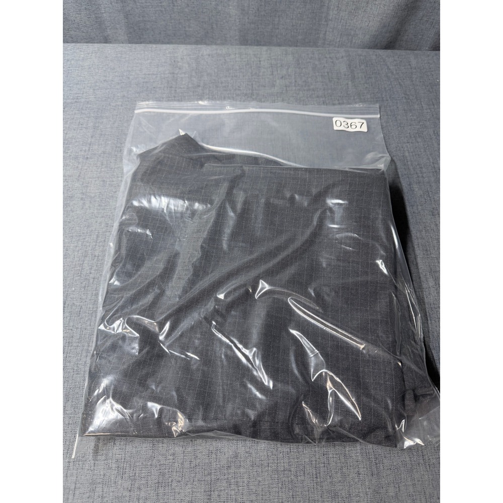 Perry Ellis Mens Gray Micro Grid Dress Pants 34x32 Flat Front 43HB7305 - Picture 8 of 8